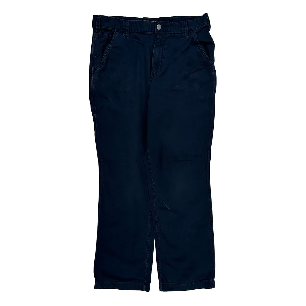 Carhartt Carpenter Trousers - 32W 28L Blue Cotton - Image 2