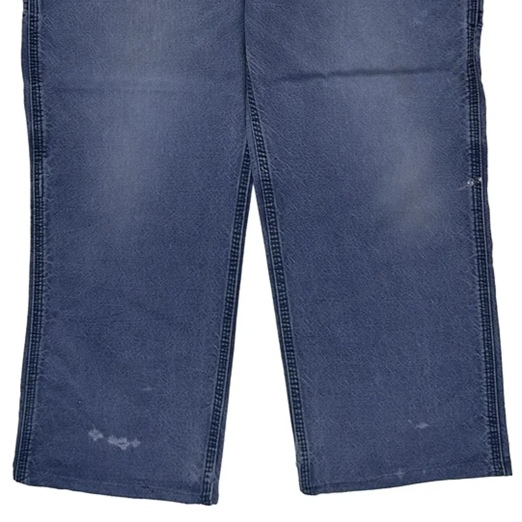 Carhartt Carpenter Trousers - 34W 29L Blue Cotton Blend - Image 10