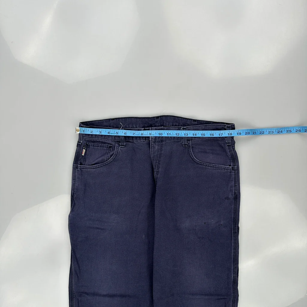 Carhartt Carpenter Trousers - 36W 31L Blue Cotton - Image 3