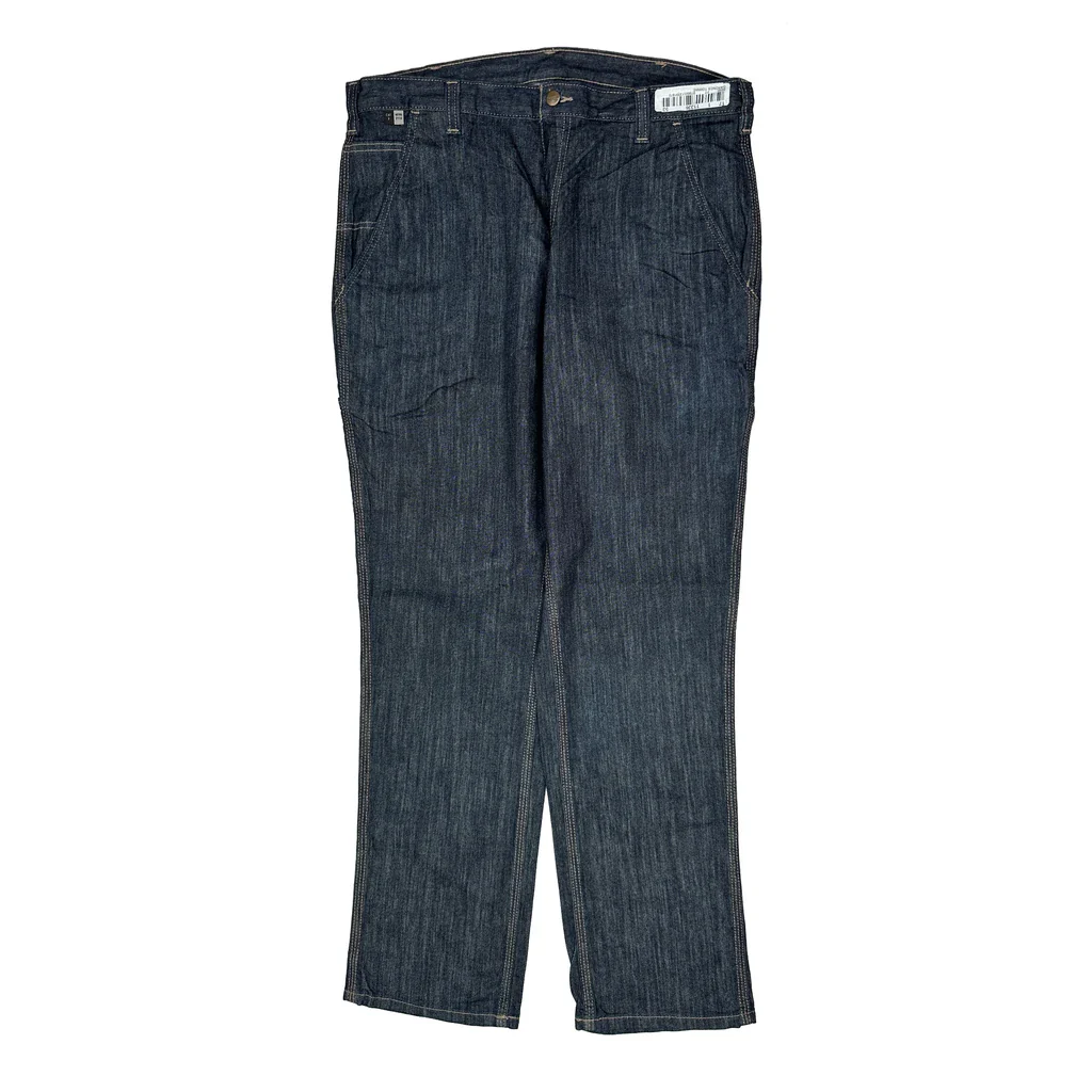 Carhartt Carpenter Trousers - 36″ Waist Blue Cotton Blend - Image 2