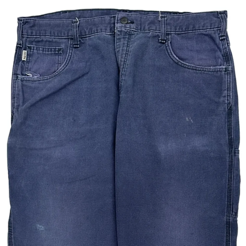Carhartt Carpenter Trousers - 38W 30L Blue Cotton - Image 10