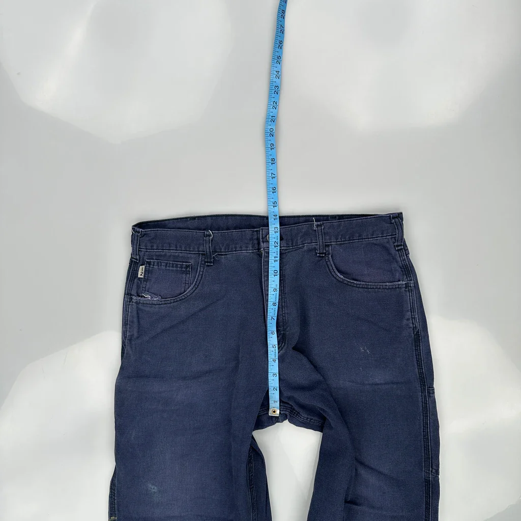 Carhartt Carpenter Trousers - 38W 30L Blue Cotton - Image 4