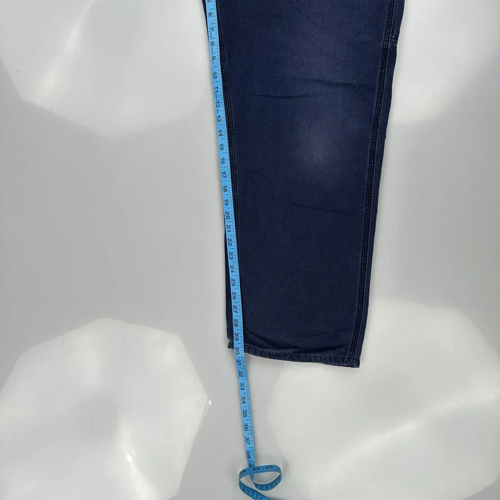 Carhartt Carpenter Trousers - 38W 30L Blue Cotton - Image 5