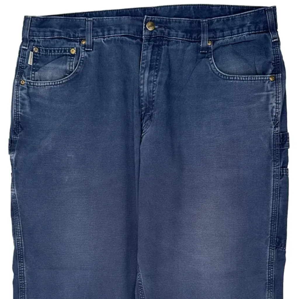 Carhartt Carpenter Trousers - 40W 29L Blue Cotton - Image 10