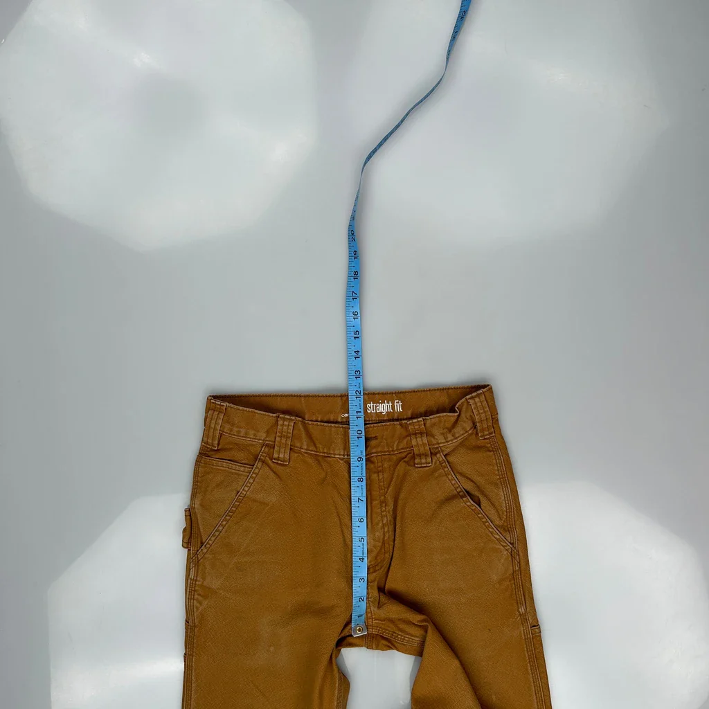 Carhartt Carpenter Trousers - 29W 28L Brown Cotton - Image 4