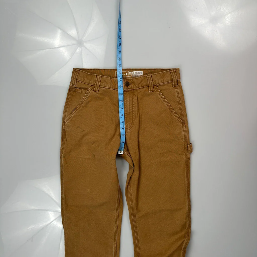 Carhartt Carpenter Trousers - 30W 31L Brown Cotton - Image 4