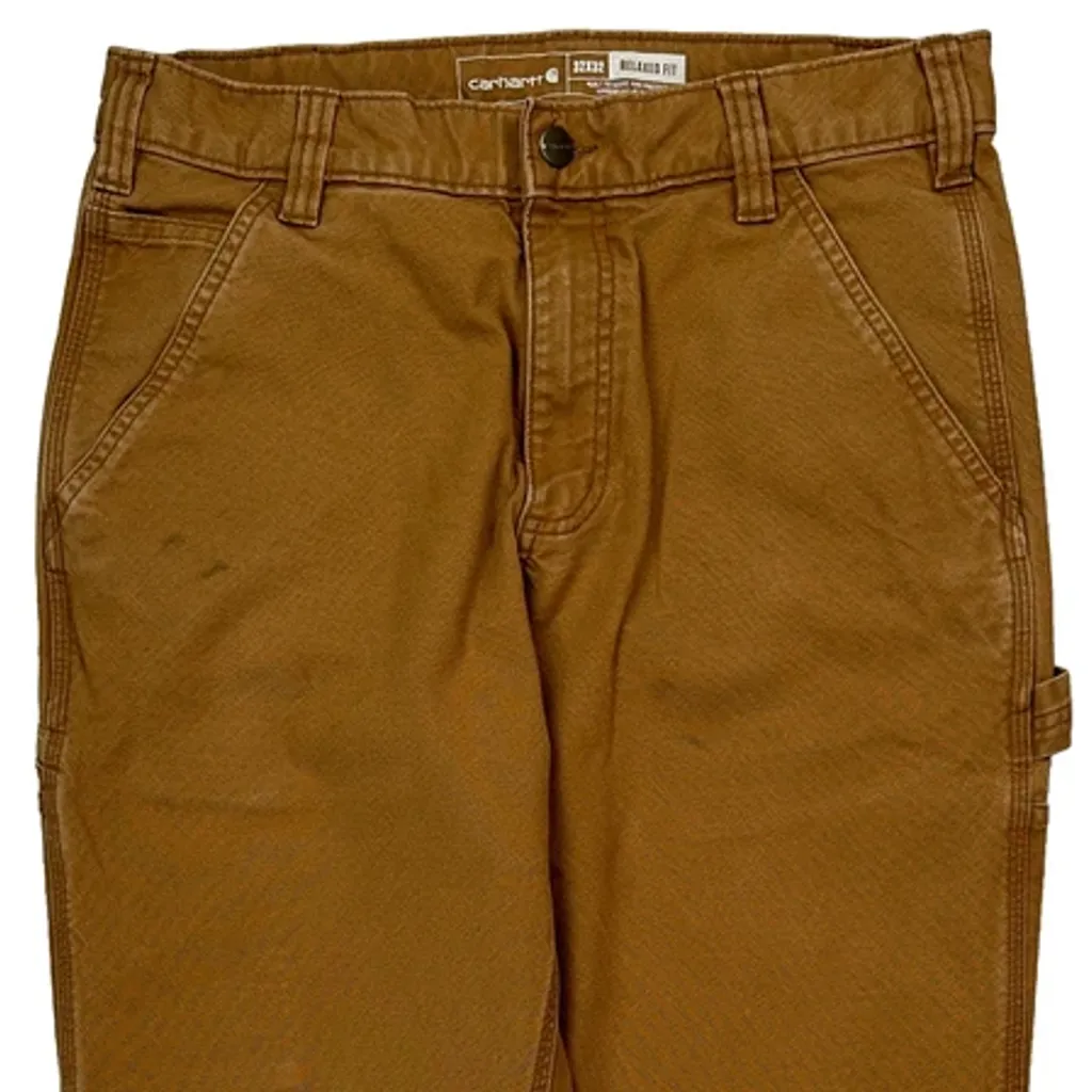 Carhartt Carpenter Trousers - 30W 31L Brown Cotton - Image 9
