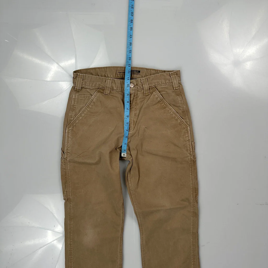 Carhartt Carpenter Trousers - 30W 30L Brown Cotton - Image 4