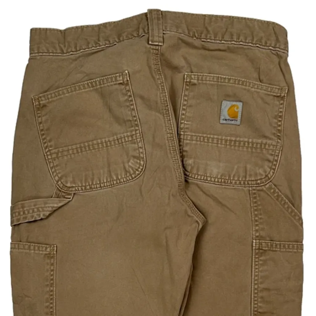 Carhartt Carpenter Trousers - 30W 30L Brown Cotton - Image 7