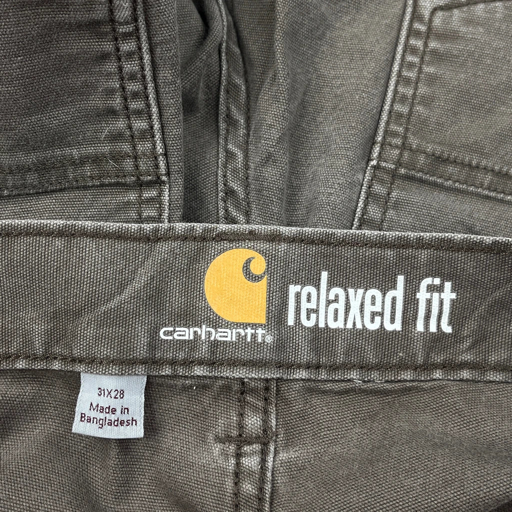 Carhartt Carpenter Trousers - 30W 28L Brown Cotton - Image 6