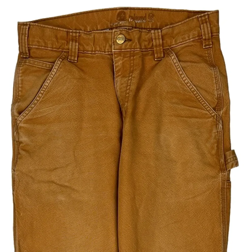 Carhartt Carpenter Trousers - 30W 29L Brown Cotton - Image 10