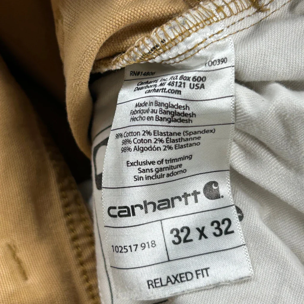 Carhartt Carpenter Trousers - 30W 31L Brown Cotton - Image 6