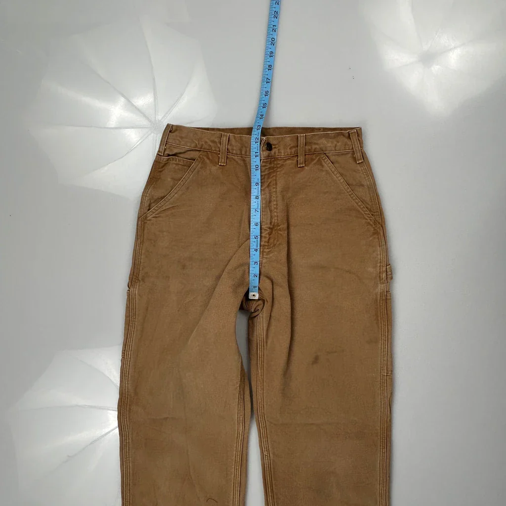 Carhartt B11 Brn Carpenter Trousers - 30W 33L Brown Cotton - Image 4