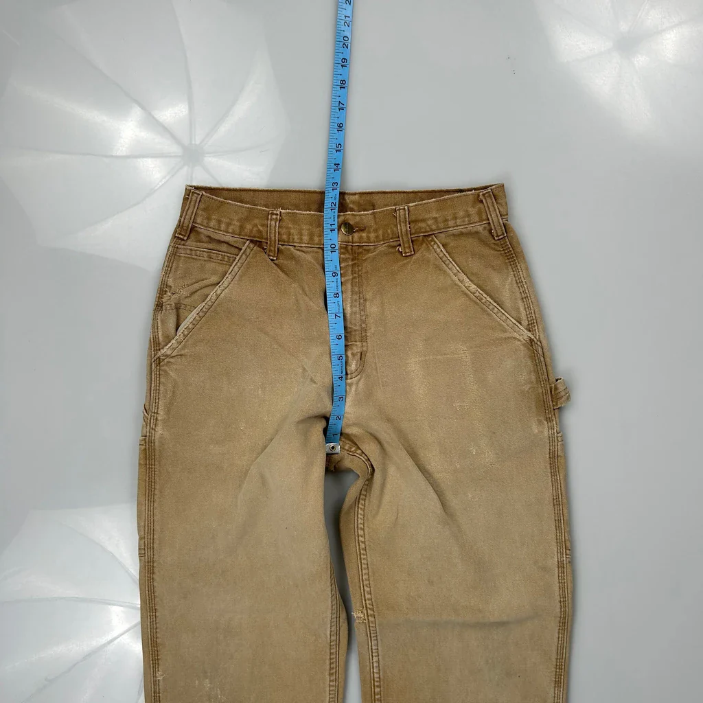 Carhartt B11 Brn Carpenter Trousers - 30W 31L Brown Cotton - Image 4