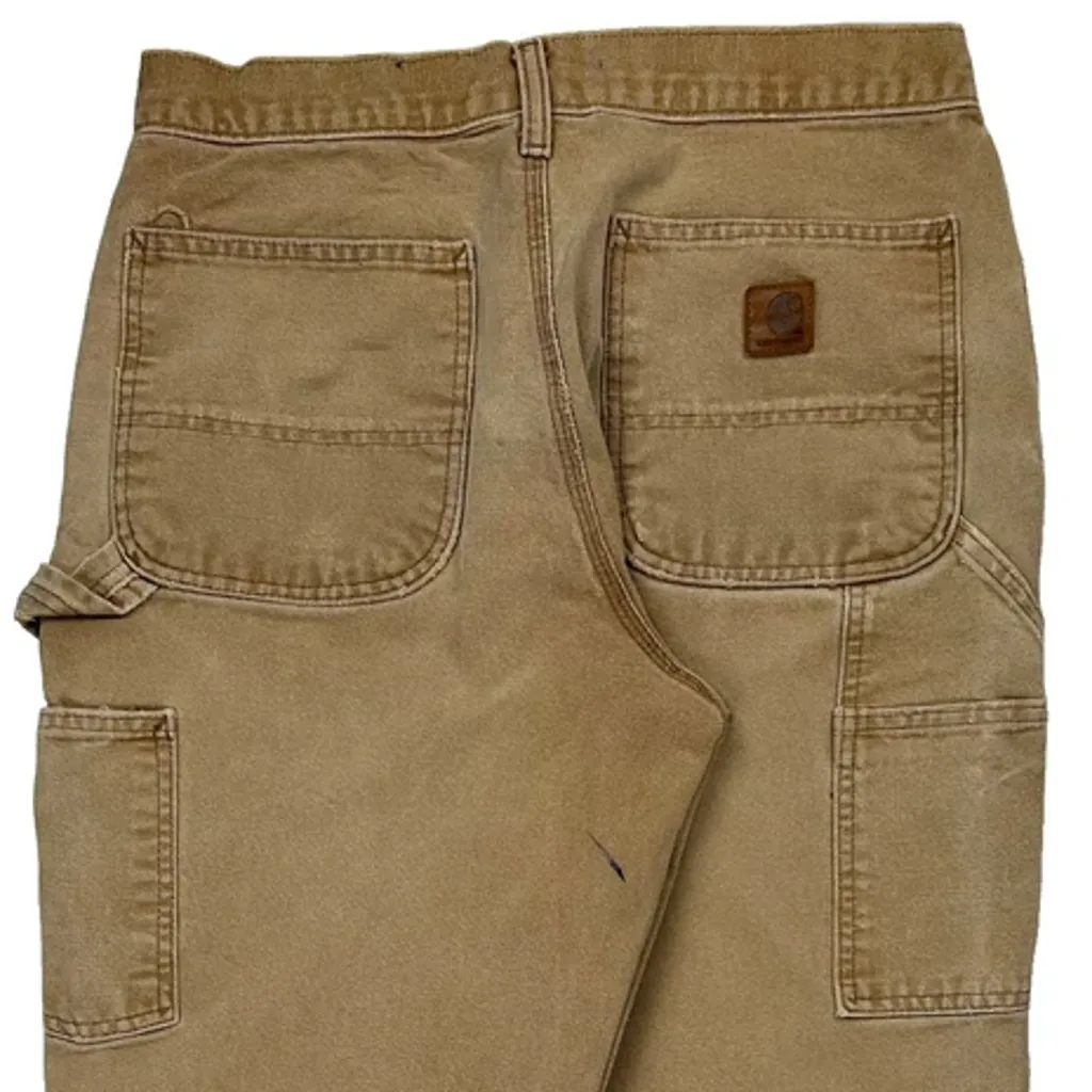 Carhartt B11 Brn Carpenter Trousers - 30W 31L Brown Cotton - Image 7