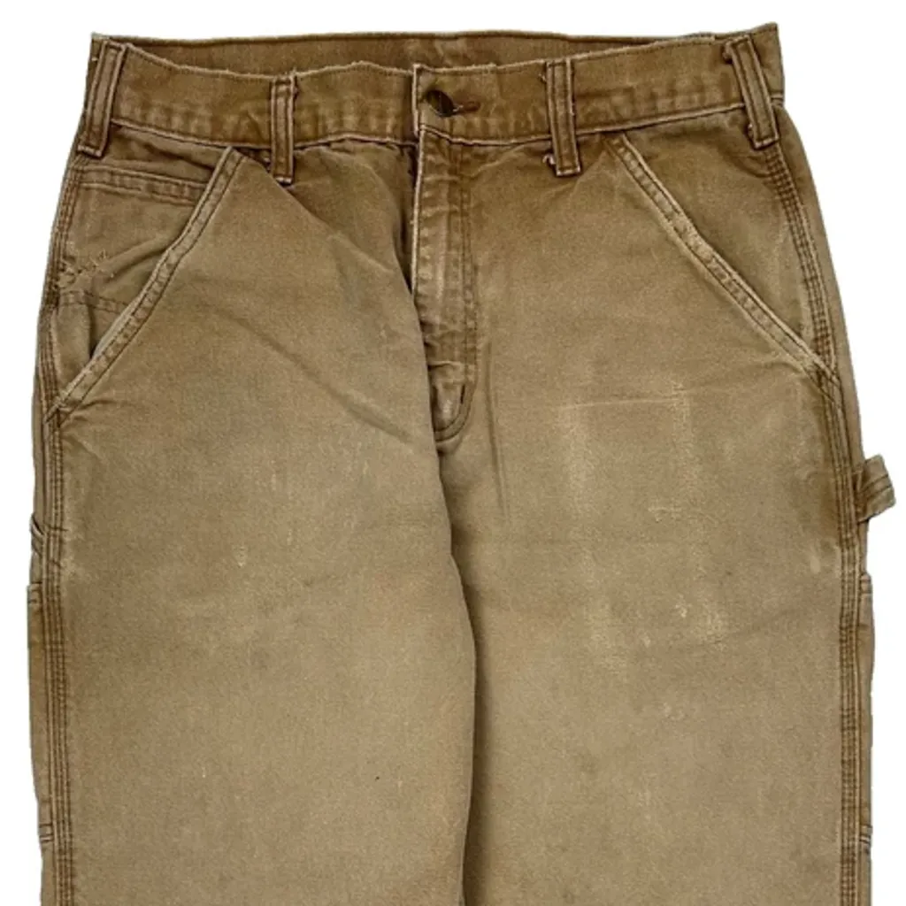 Carhartt B11 Brn Carpenter Trousers - 30W 31L Brown Cotton - Image 9