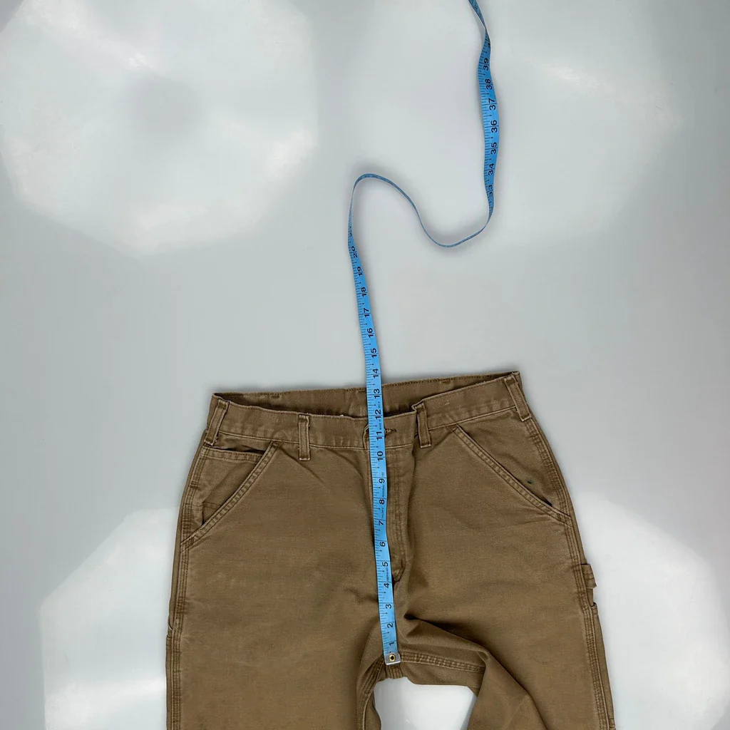 Carhartt Carpenter Trousers - 31W 32L Brown Cotton - Image 4