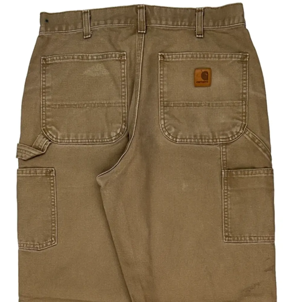 Carhartt Carpenter Trousers - 31W 32L Brown Cotton - Image 9