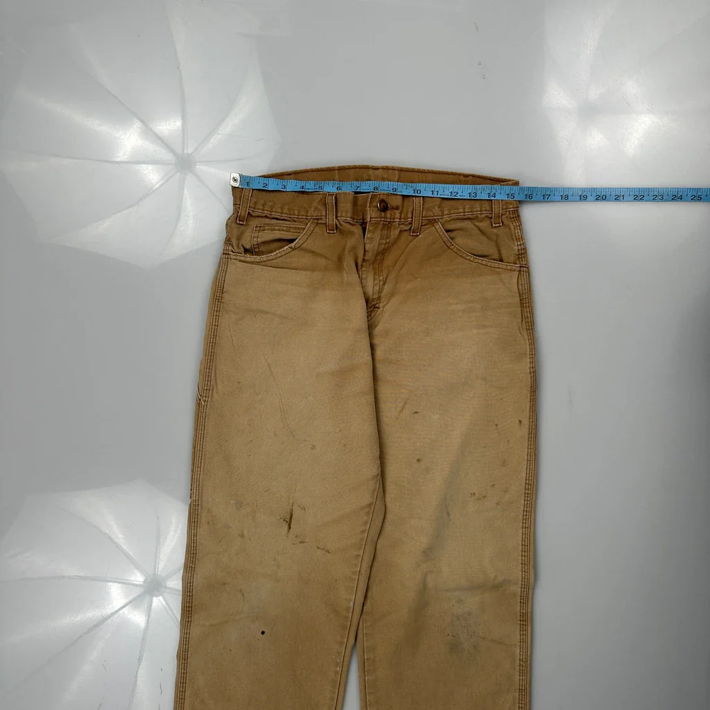 Carhartt Carpenter Trousers - 31W 33L Brown Cotton - Image 3