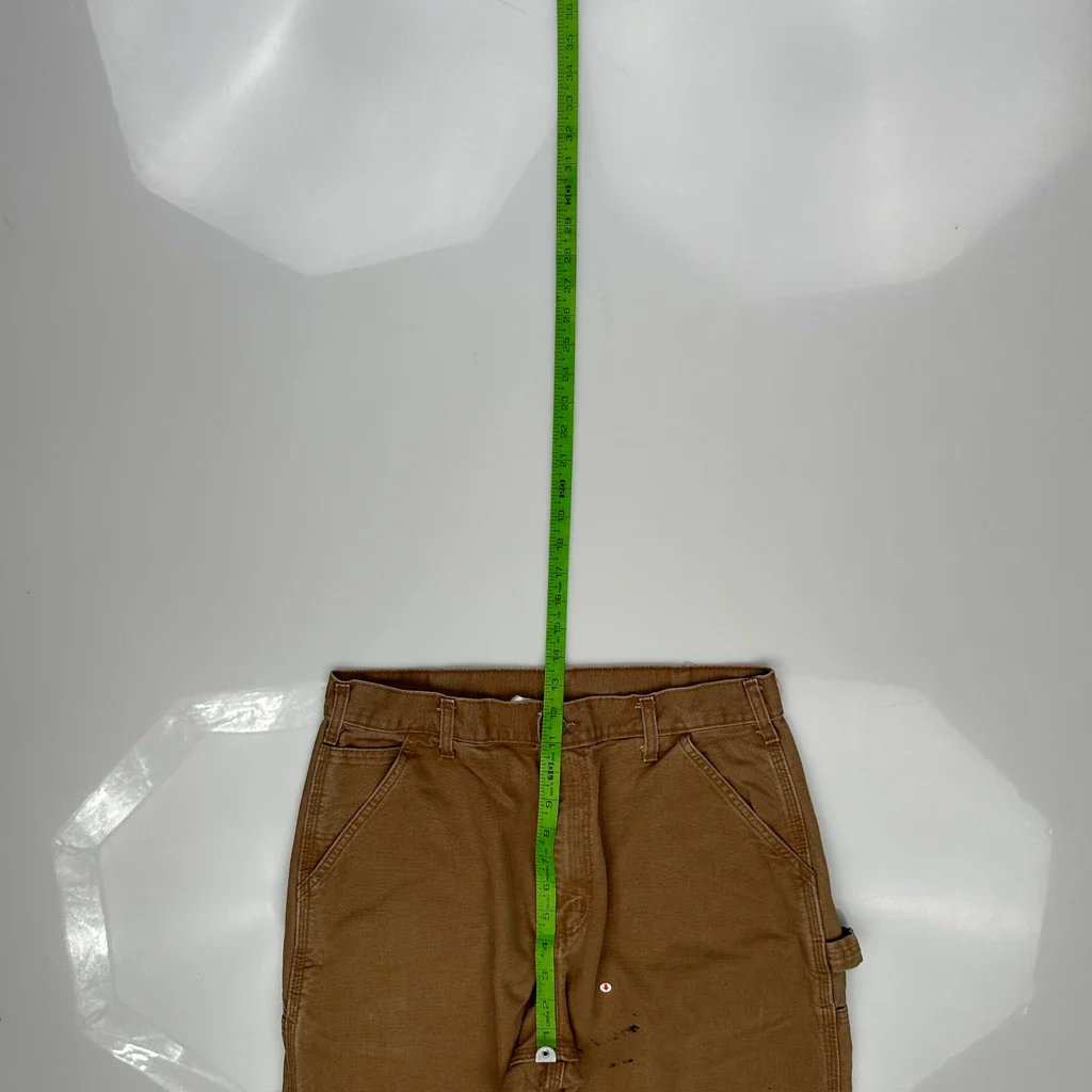 Carhartt B11 Brn Carpenter Trousers - 32W 30L Brown Cotton - Image 5