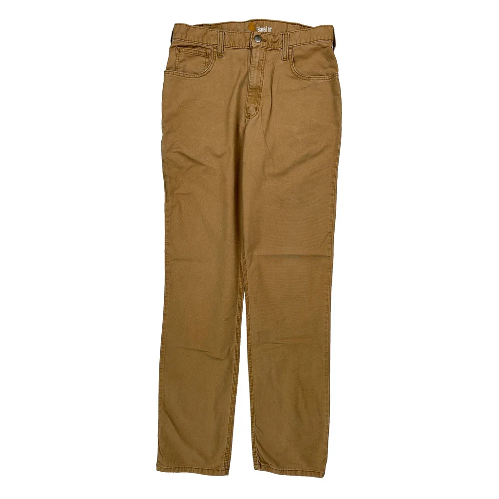 Carhartt Carpenter Trousers - 32W 34L Brown Cotton - Image 2