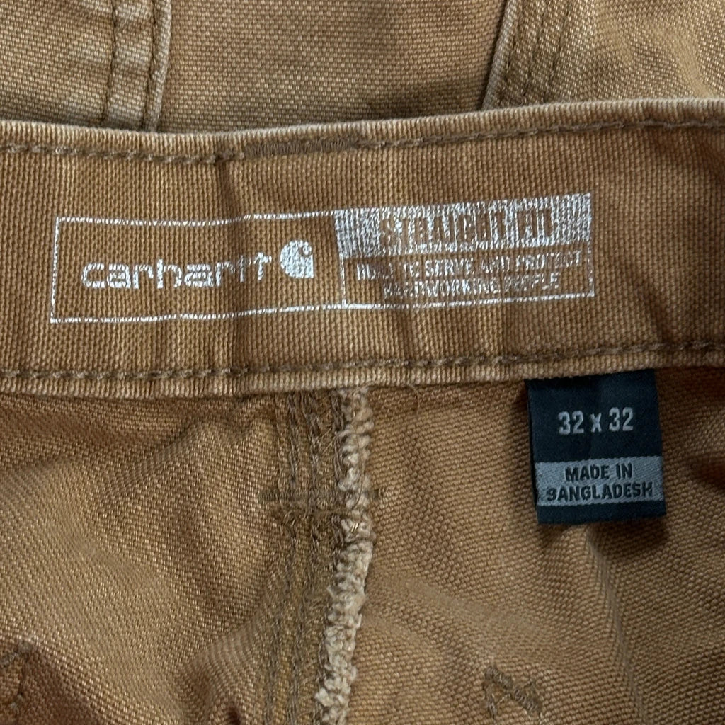 Carhartt Carpenter Trousers - 32W 31L Brown Cotton - Image 6