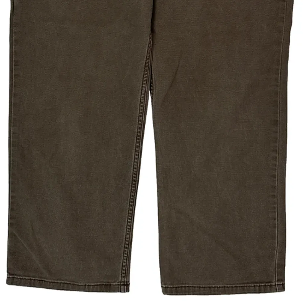 Carhartt Carpenter Trousers - 32W 28L Brown Cotton - Image 10