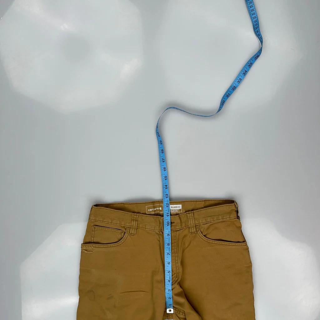 Carhartt Carpenter Trousers - 32W 28L Brown Cotton - Image 4