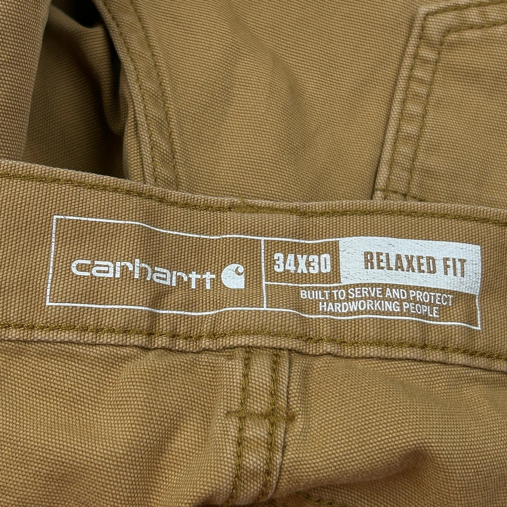 Carhartt Carpenter Trousers - 32W 28L Brown Cotton - Image 6