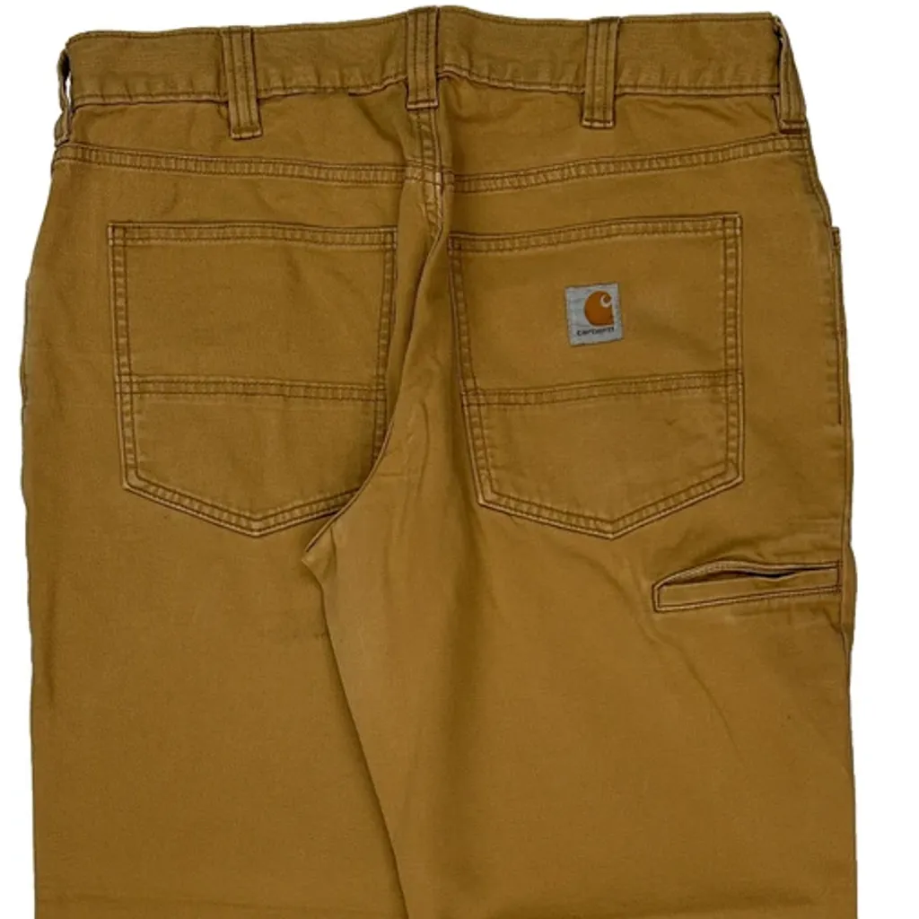 Carhartt Carpenter Trousers - 32W 28L Brown Cotton - Image 8