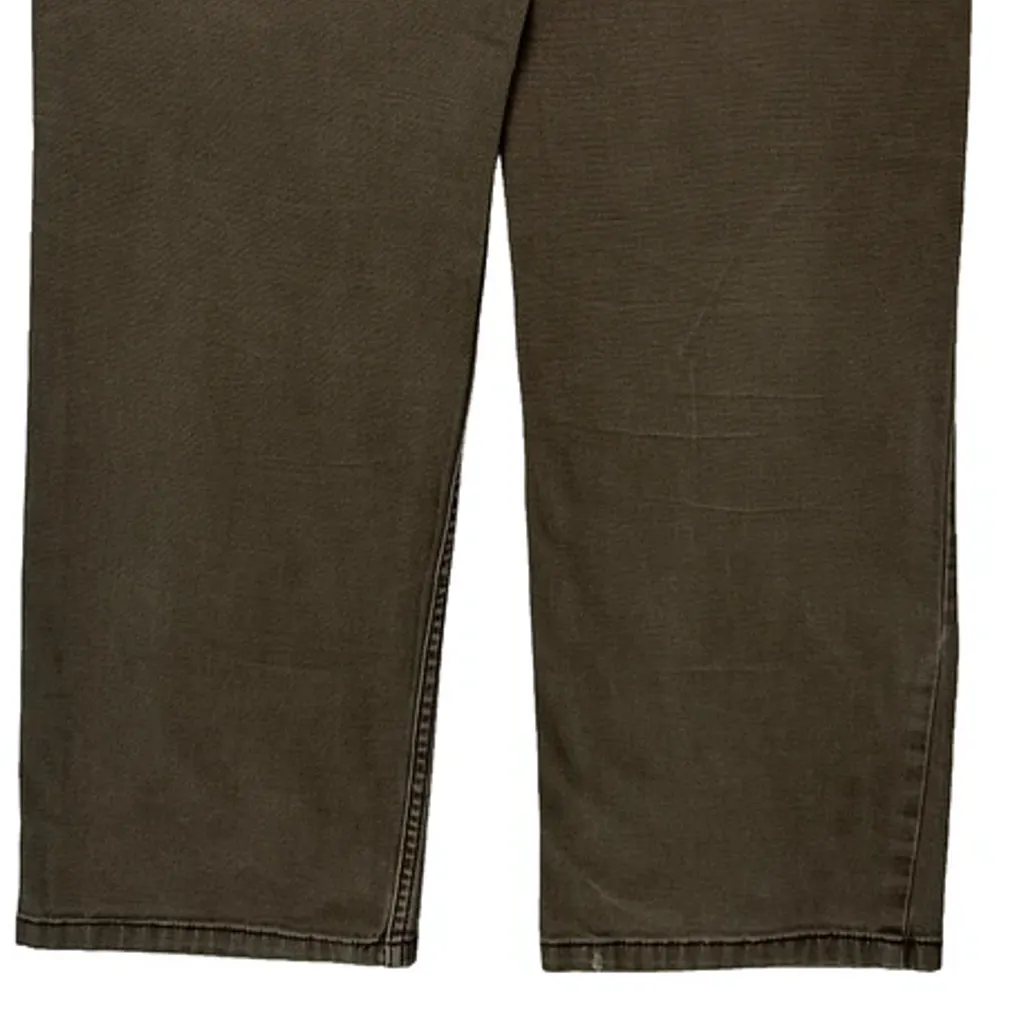 Carhartt Carpenter Trousers - 32W 30L Brown Cotton Blend - Image 7