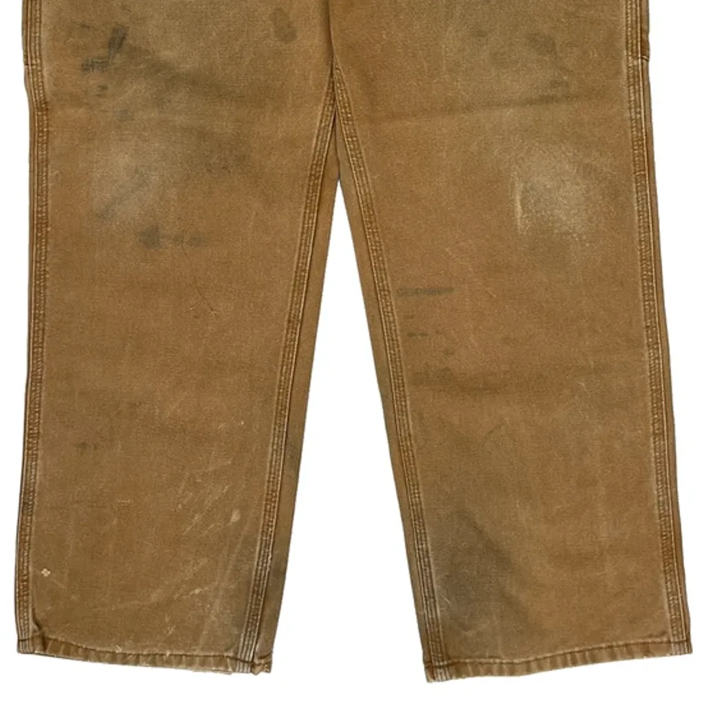 Carhartt Carpenter Trousers - 33W 29L Brown Cotton - Image 10