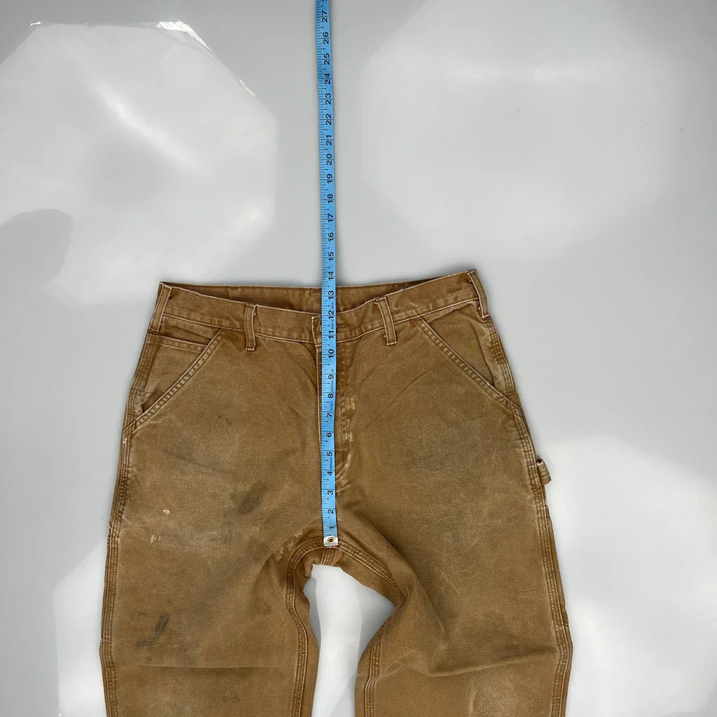 Carhartt Carpenter Trousers - 33W 29L Brown Cotton - Image 4