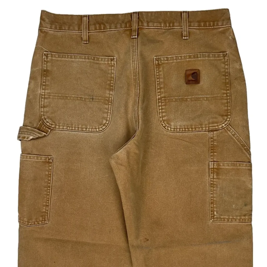 Carhartt Carpenter Trousers - 33W 29L Brown Cotton - Image 7