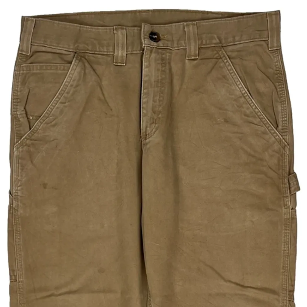 Carhartt Carpenter Trousers - 33W 27L Brown Cotton - Image 8