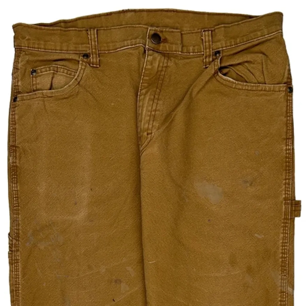 Carhartt Carpenter Trousers - 33W 32L Brown Cotton - Image 8