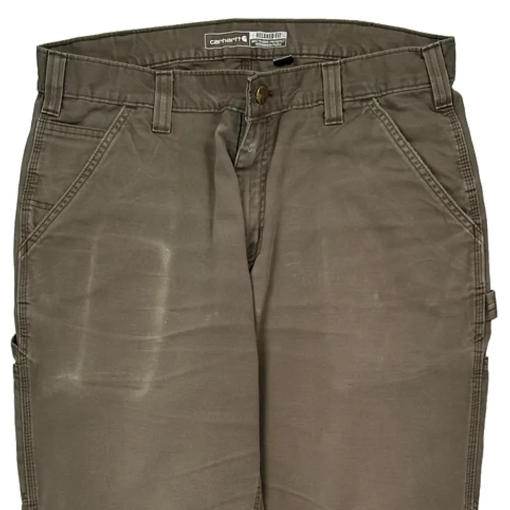 Carhartt Carpenter Trousers - 33W 29L Brown Cotton - Image 9