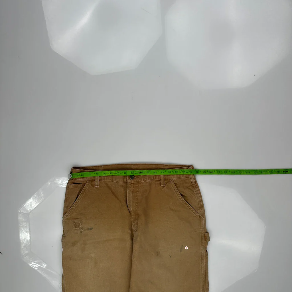 Carhartt B11 Brn Carpenter Trousers - 34W 30L Brown Cotton - Image 4