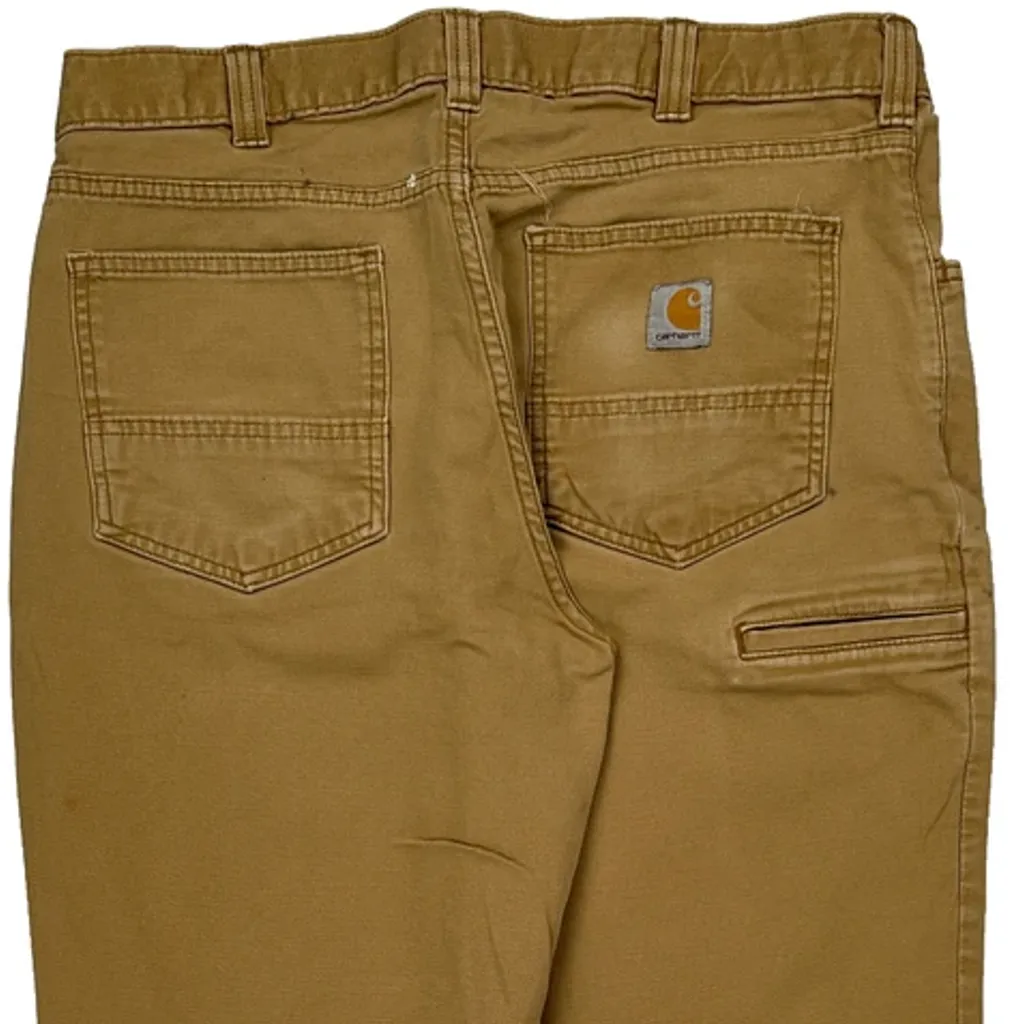 Carhartt Carpenter Trousers - 34W 30L Brown Cotton Blend - Image 8