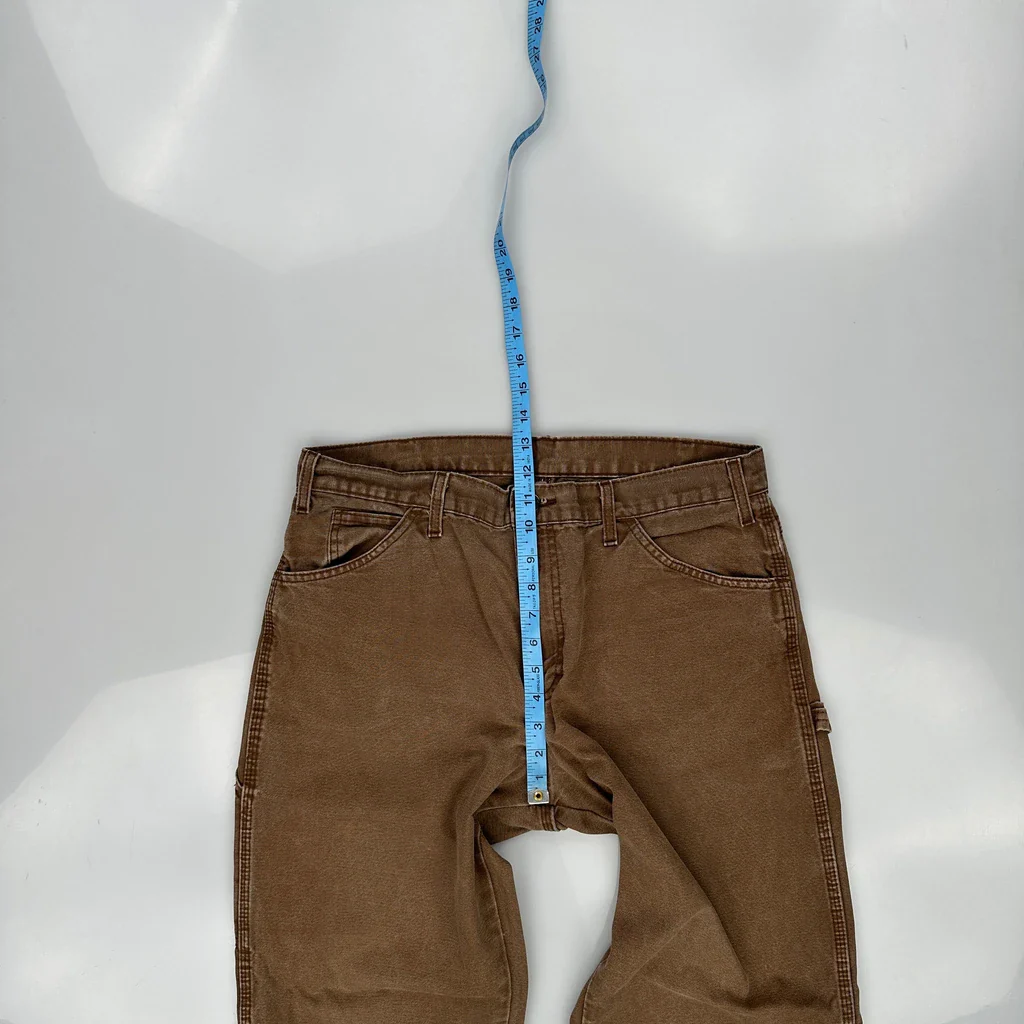 Carhartt Carpenter Trousers - 34W 31L Brown Cotton - Image 4
