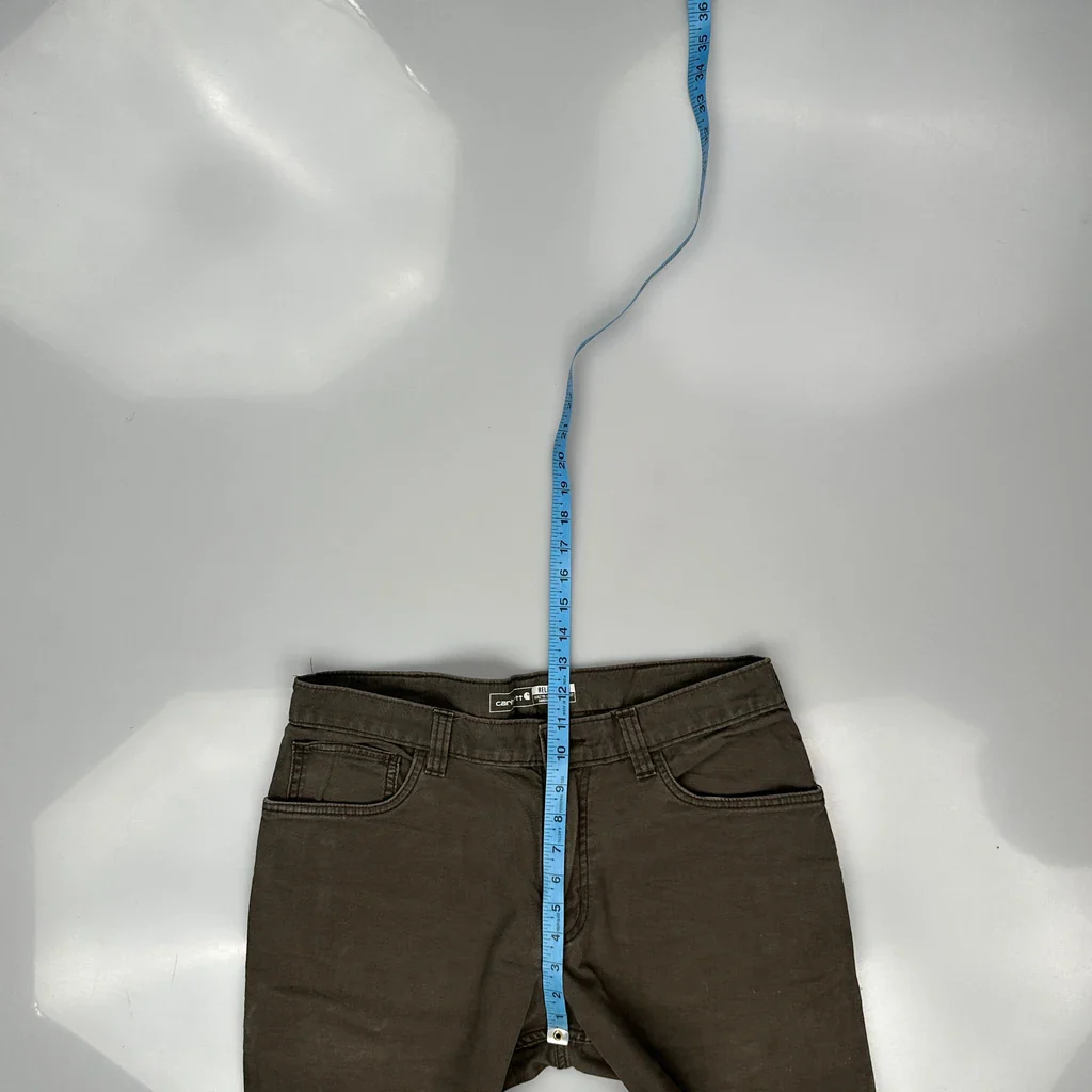 Carhartt Carpenter Trousers - 34W 28L Brown Cotton - Image 4