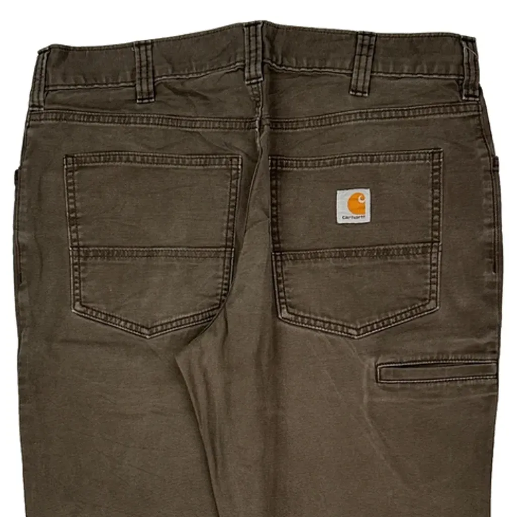 Carhartt Carpenter Trousers - 34W 28L Brown Cotton - Image 8