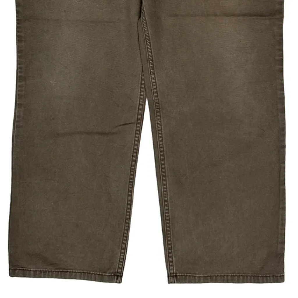 Carhartt Carpenter Trousers - 34W 28L Brown Cotton - Image 9