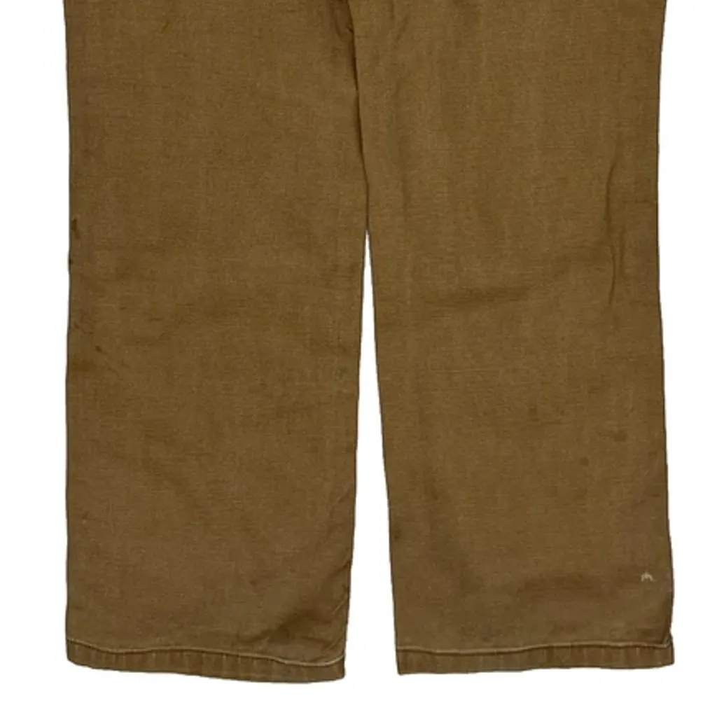 Carhartt Double Knee Carpenter Trousers - 34W 30L Brown Cotton Blend - Image 8