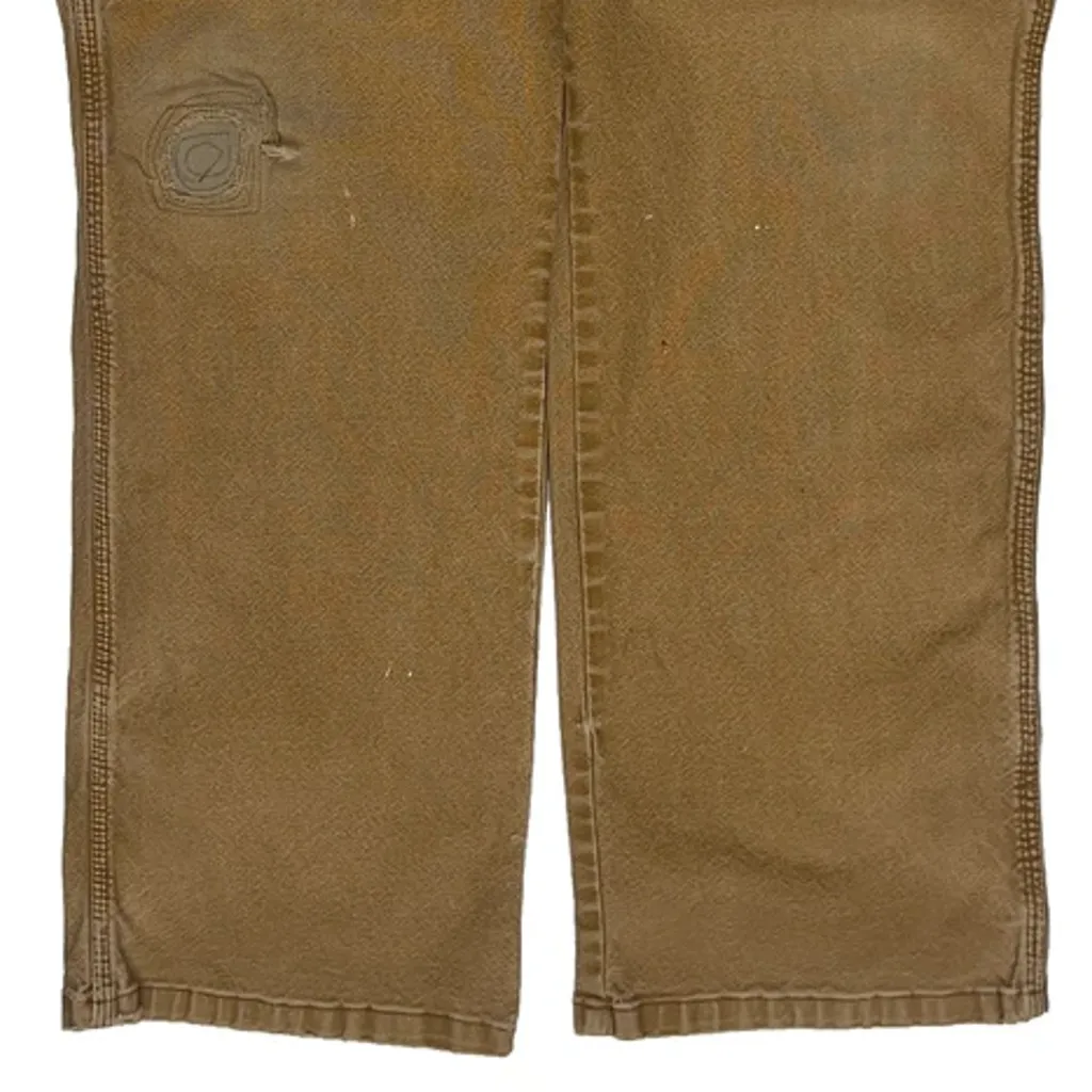 Carhartt Carpenter Trousers - 34W 29L Brown Cotton - Image 8