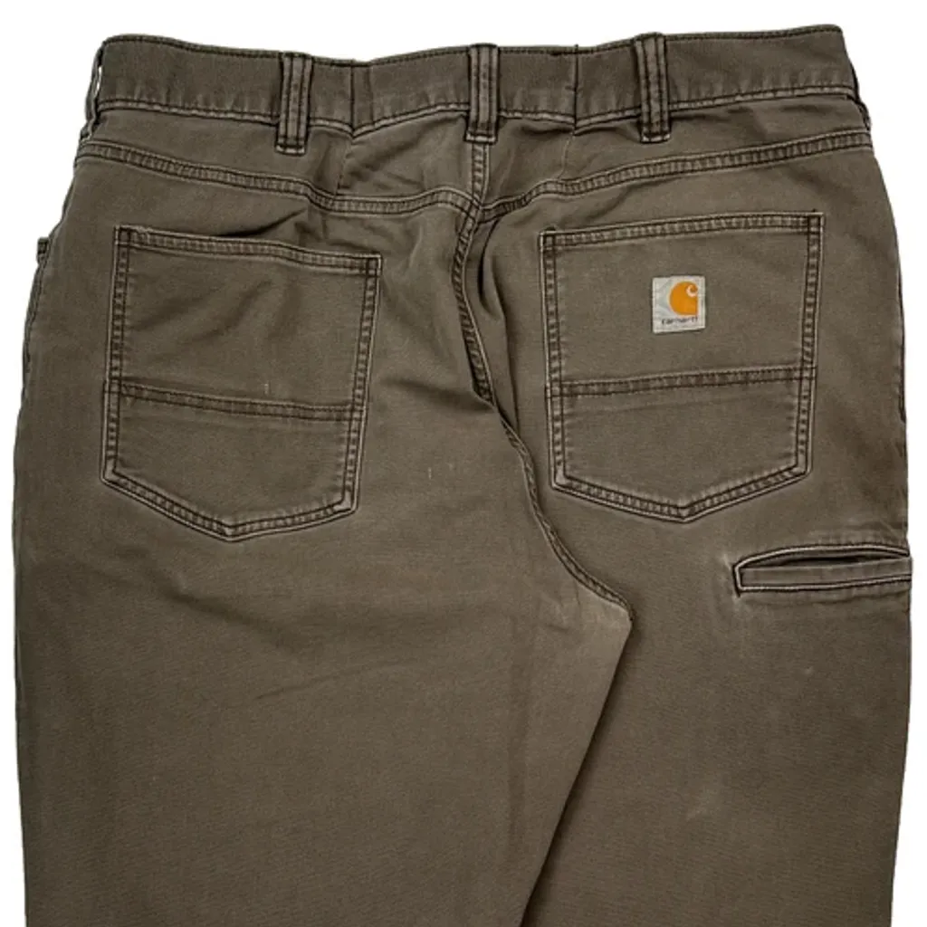 Carhartt Carpenter Trousers - 34W 30L Brown Cotton - Image 7