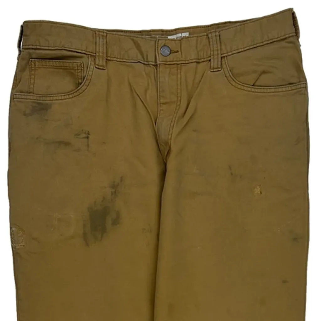 Carhartt Carpenter Trousers - 34W 32L Brown Cotton - Image 9