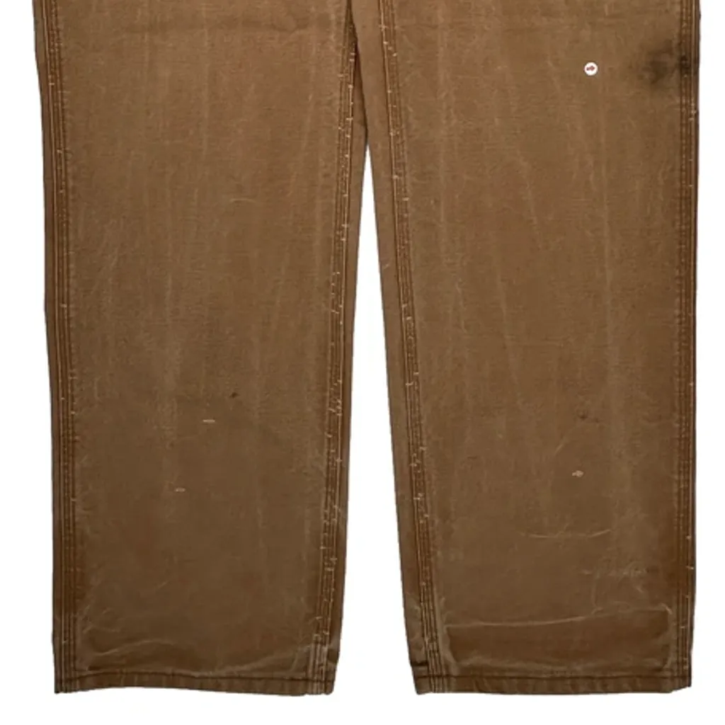 Carhartt Carpenter Trousers - 35W 35L Brown Cotton - Image 10