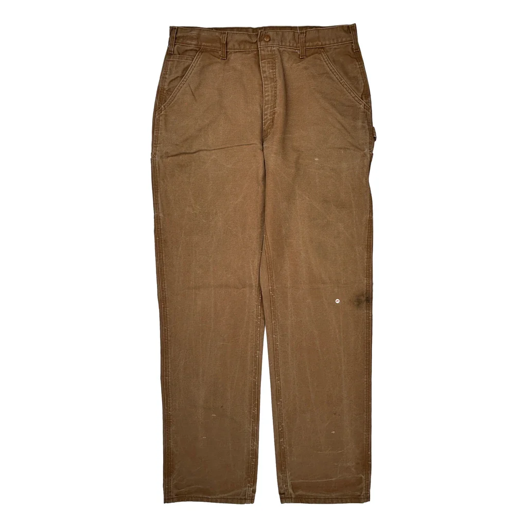 Carhartt Carpenter Trousers - 35W 35L Brown Cotton - Image 2