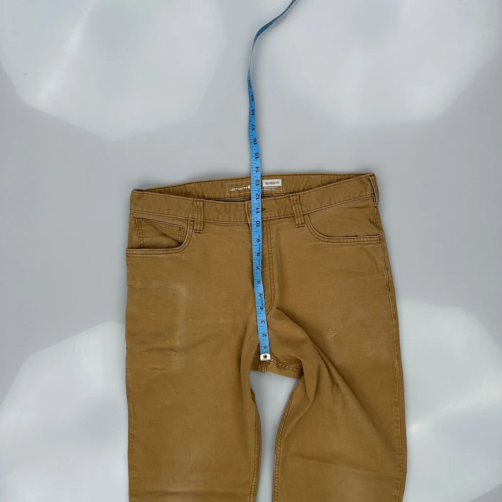Carhartt Carpenter Trousers - 36W 32L Brown Cotton - Image 4